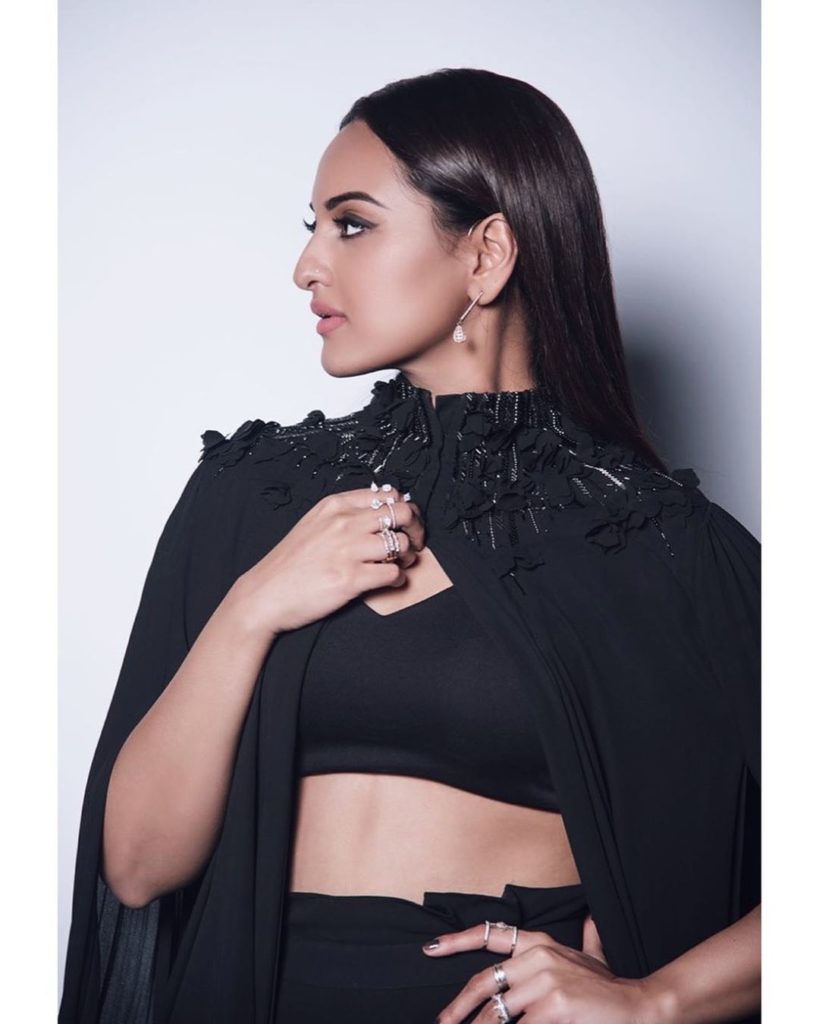 beauty in black dress bollywood actress sonakshi sinha age height wiki biography