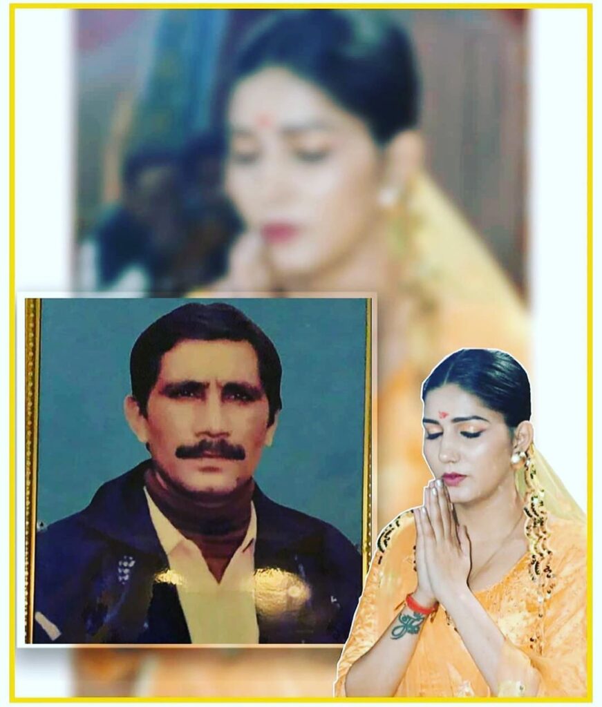 Sapna Choudhary posted her Fathers Pic on her Instagram Account on fathers Day