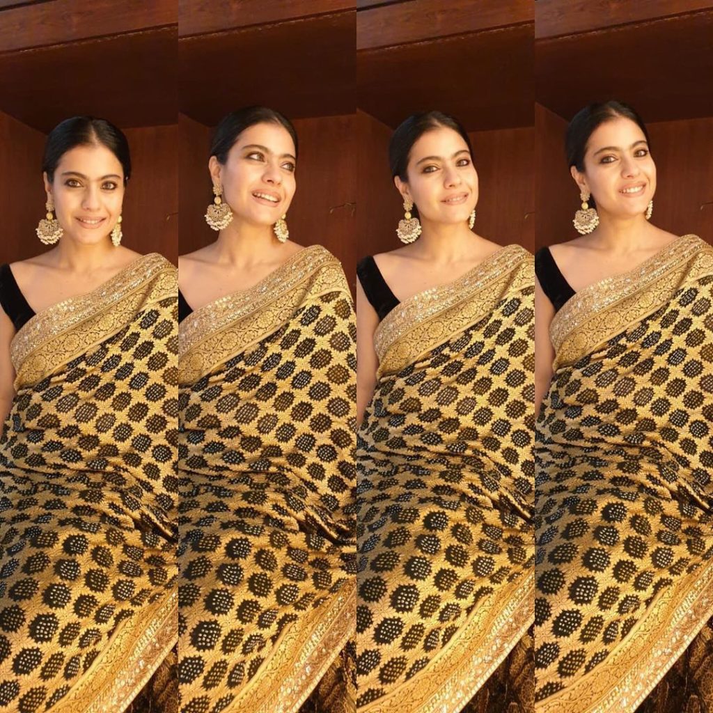 kajol in four different moods in one saree bollywood actress age biography wiki